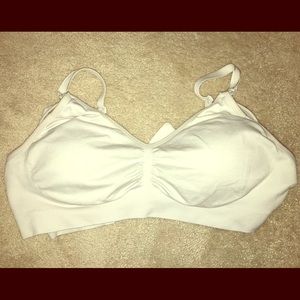 Motherhood Maternity white nursing bra